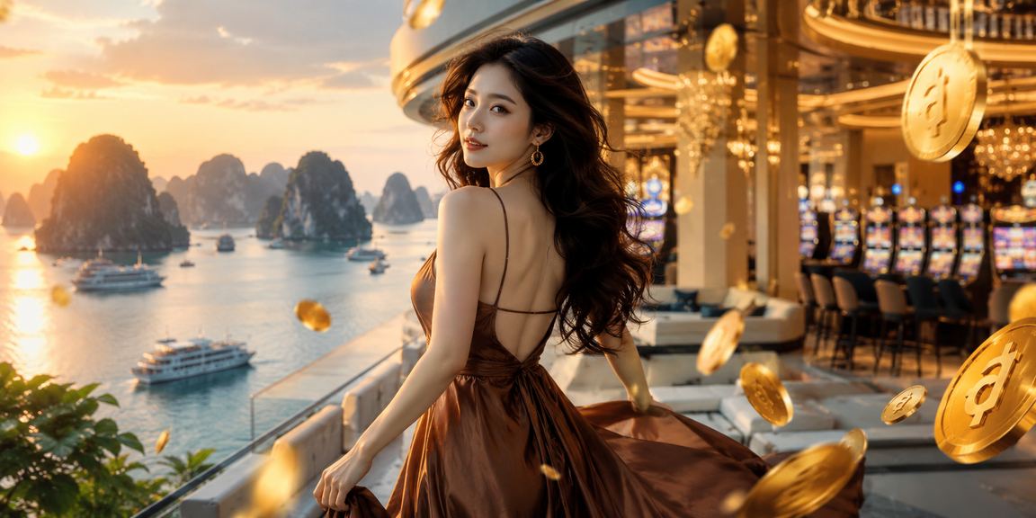 Vịnh Hạ Long hùng vĩ và không khí cá cược thư giãn với ly cà phê
