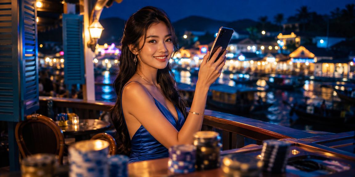 Khách tham quan casino Phú Quốc trải nghiệm di động